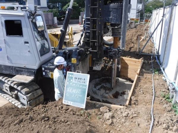 神奈川県茅ケ崎市：倉庫新築工事における多種径の施工